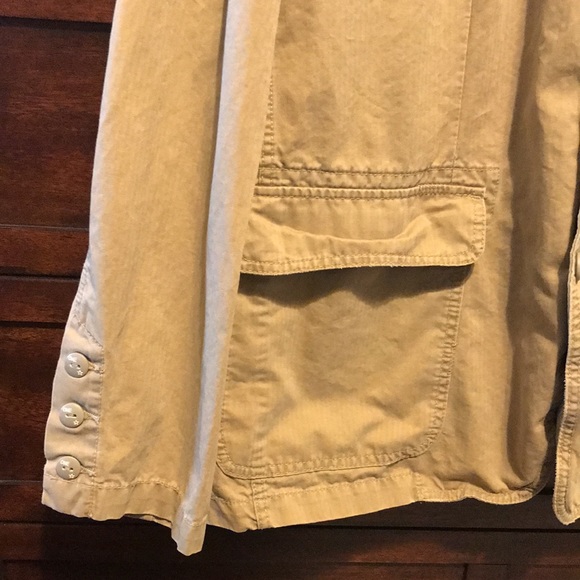 Converse One Star Jackets & Coats Single Breasted Button Up Color Tan Size XL - Picture 14 of 16